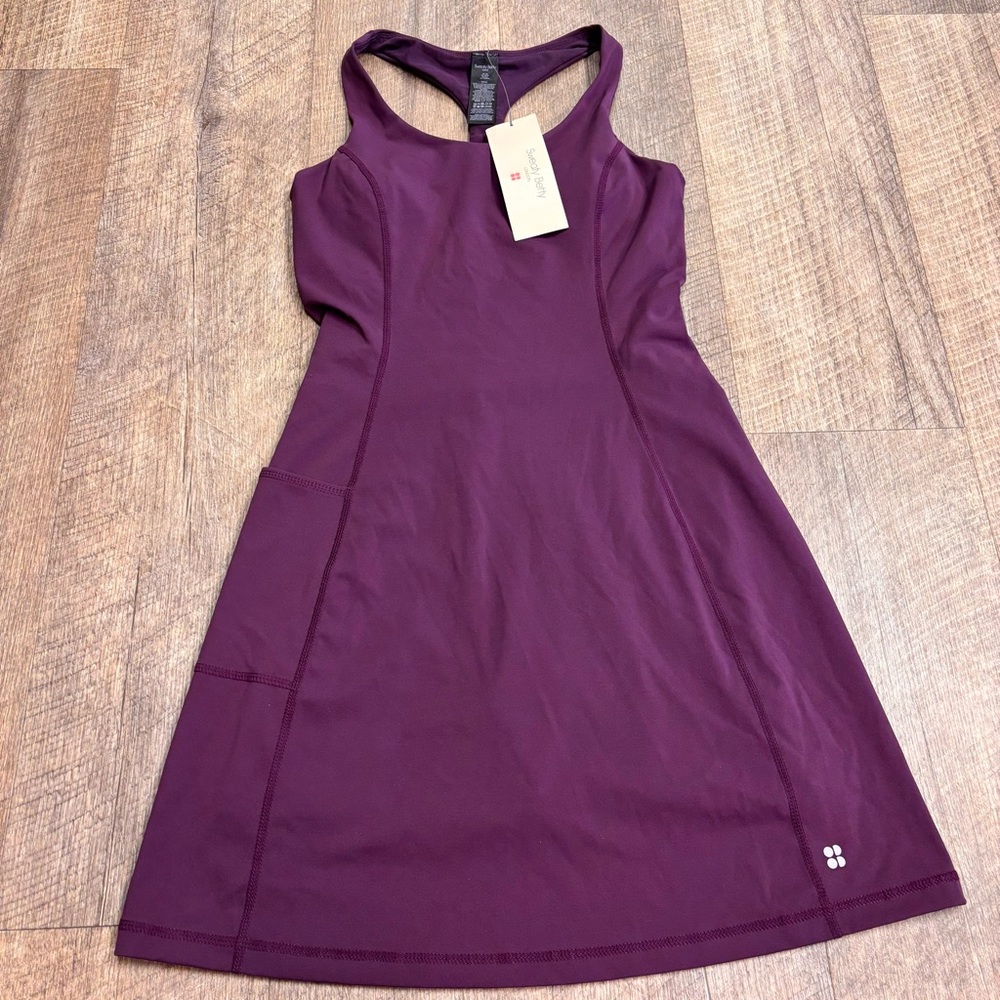 Sweaty Betty NWT Women’s Power Workout Tennis Pickleball Dress Purple Size XS